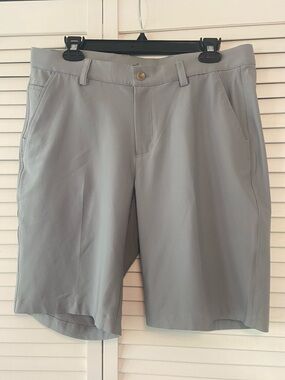 Greg Norman Golf Shorts Men’s 32 ML75 Microlux Light Gray EUC